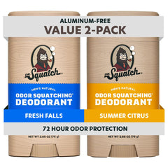 Dr. Squatch Fresh Falls deodorant stick with natural ingredients for all-day freshness.