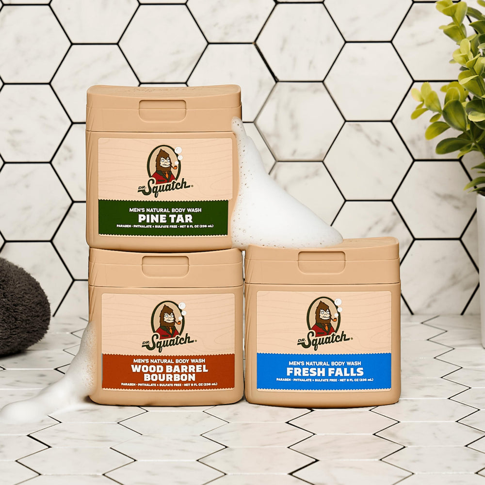Dr. Squatch Fresh Falls lather creates clean, invigorating feel