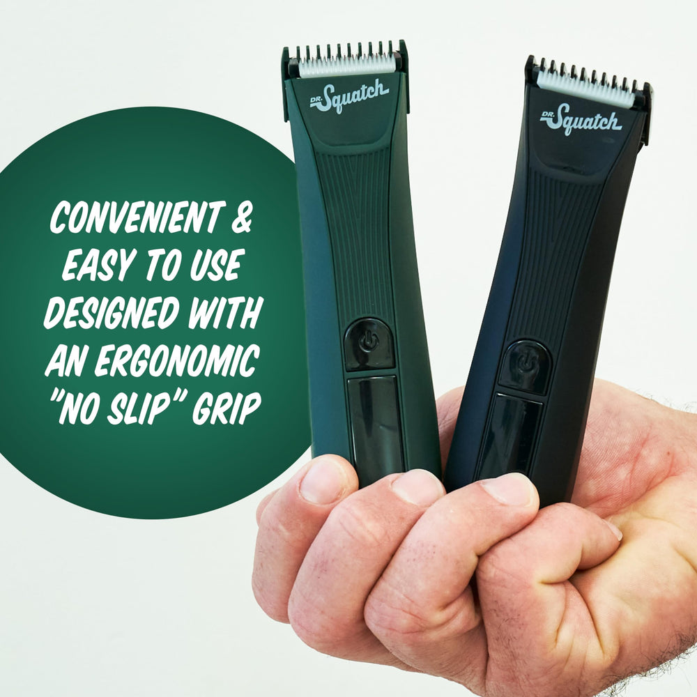 No-slip ergonomic grip on Groin Guardian blades