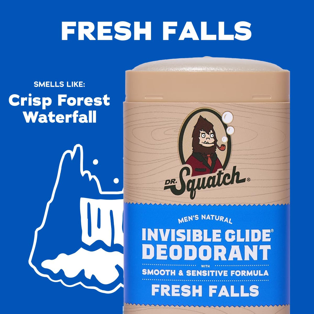 Application close-up of Dr. Squatch Invisible Glide for a smooth, even swipe.