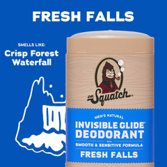 Application close-up of Dr. Squatch Invisible Glide for a smooth, even swipe.