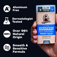 Dr. Squatch Invisible Glide packaging box indicating a convenient 2-pack