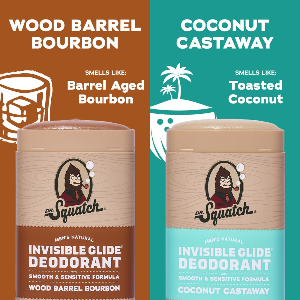 Dr. Squatch Invisible Glide stick application demonstrates smooth, invisible coverage.