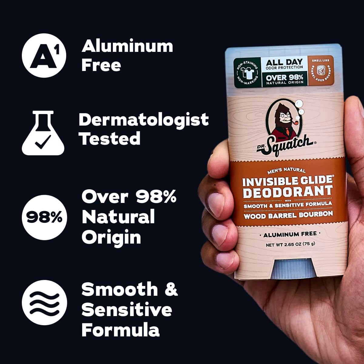 Dr. Squatch Invisible Glide two-pack packaging conveys value and convenience.