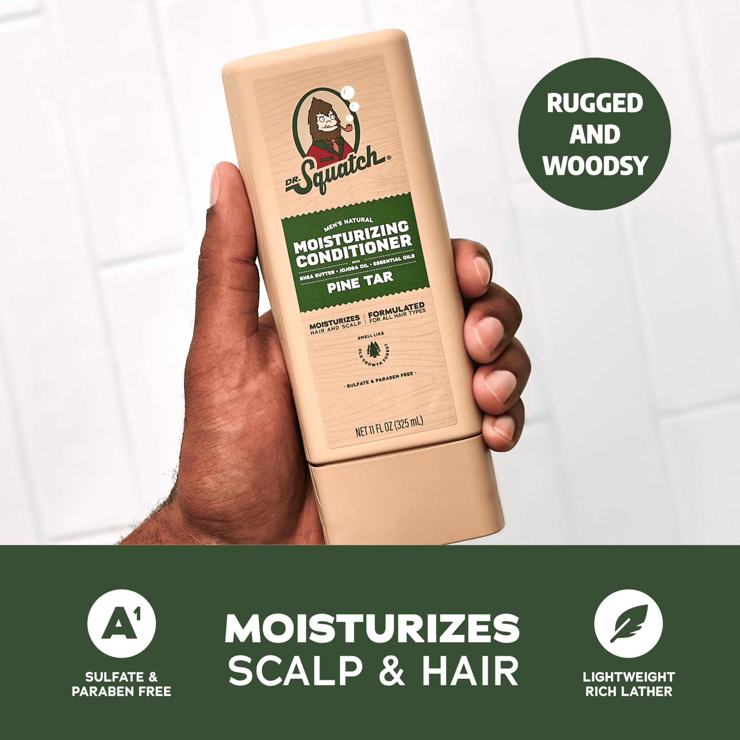 Dr. Squatch Jojoba Oil ingredient visual, highlights a lightweight nourishing touch.