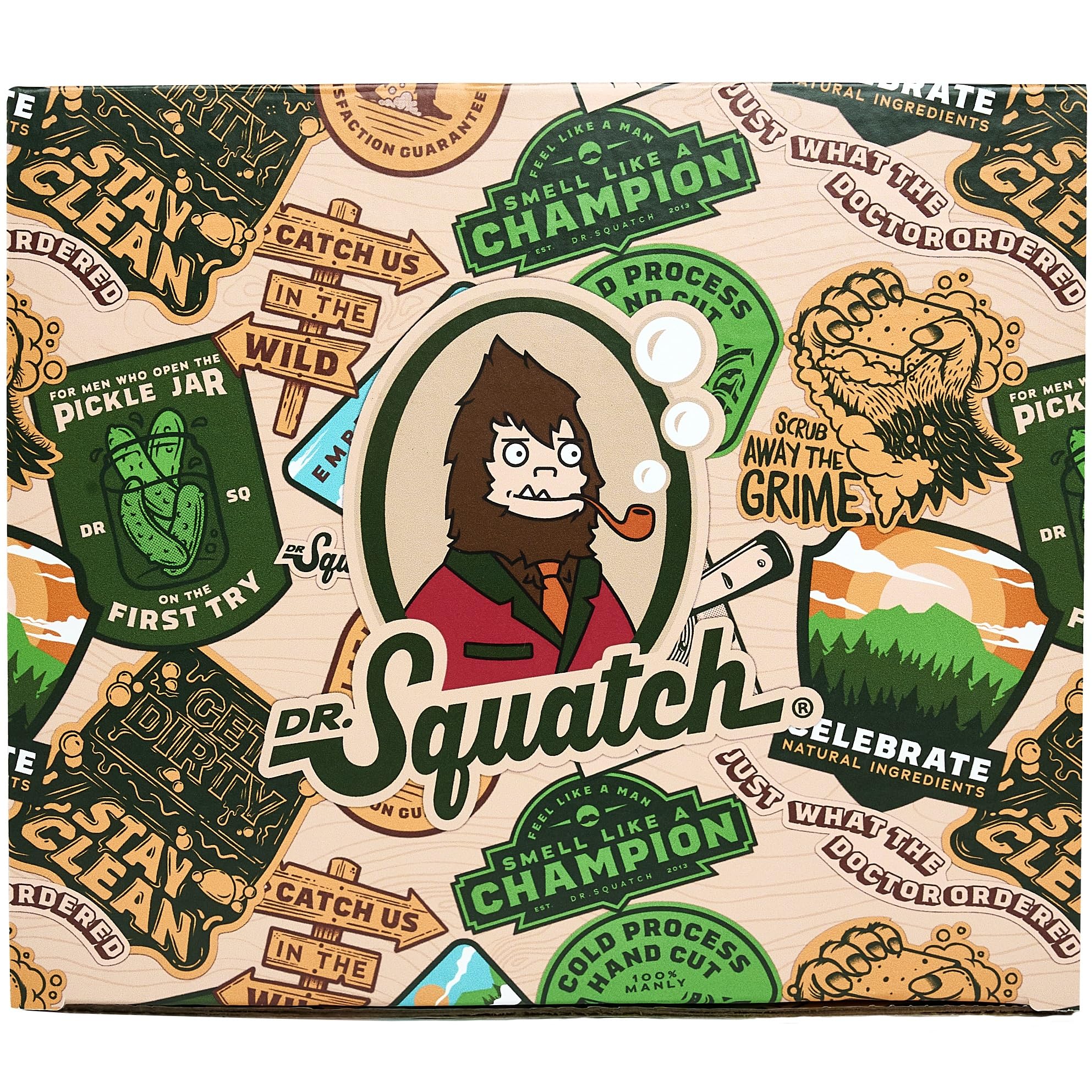 Dr. Squatch Kaolin Clay Soap delivers gentle cleansing and subtle exfoliation.