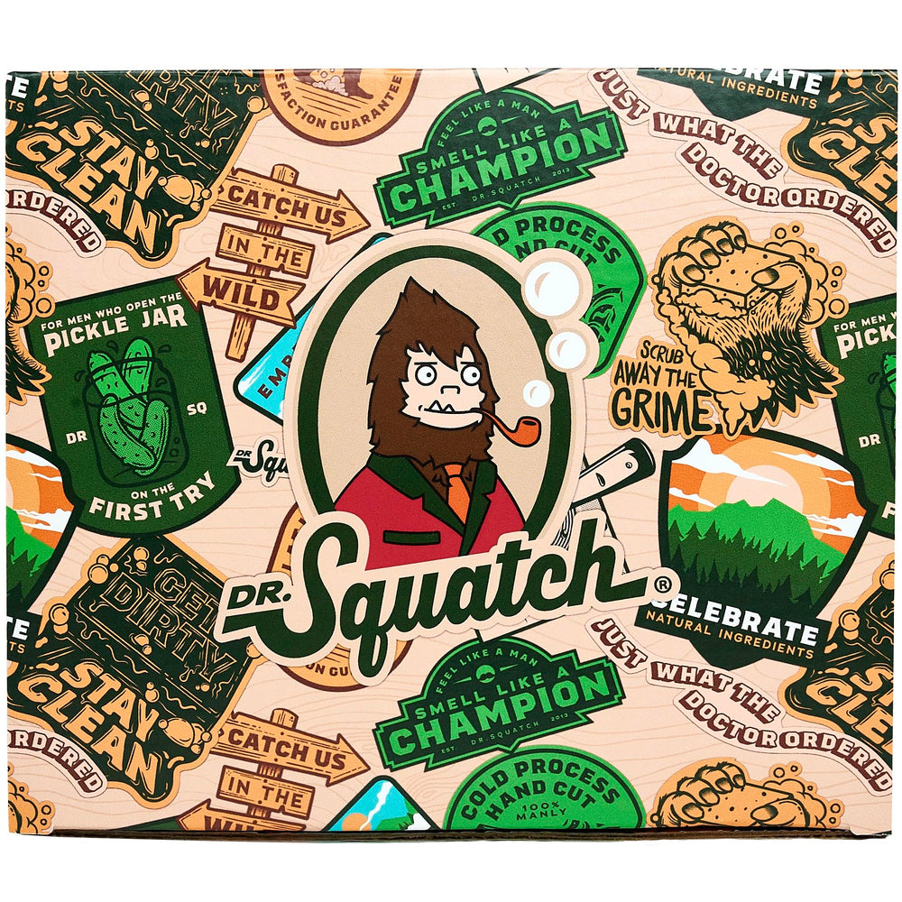 Dr. Squatch Kaolin Clay Soap delivers gentle cleansing and subtle exfoliation.