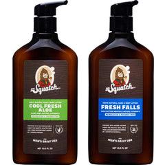 Dr. Squatch lotion bottle Cool Fresh Aloe for quick, non-greasy hydration.