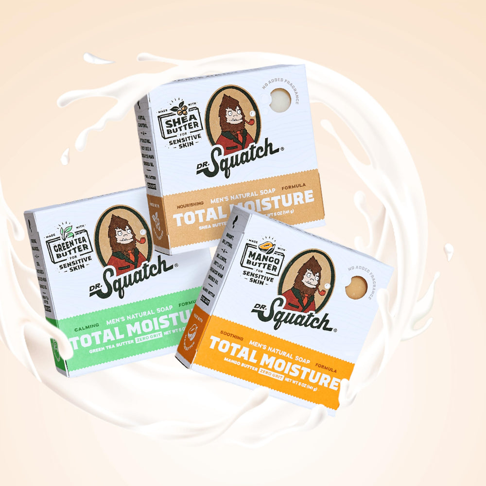 Dr. Squatch Men Formulated Bar tailored for rugged, high-performance skincare.