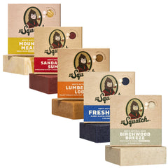 Dr. Squatch Mountain Meadow bar soap for a refreshing morning routine.