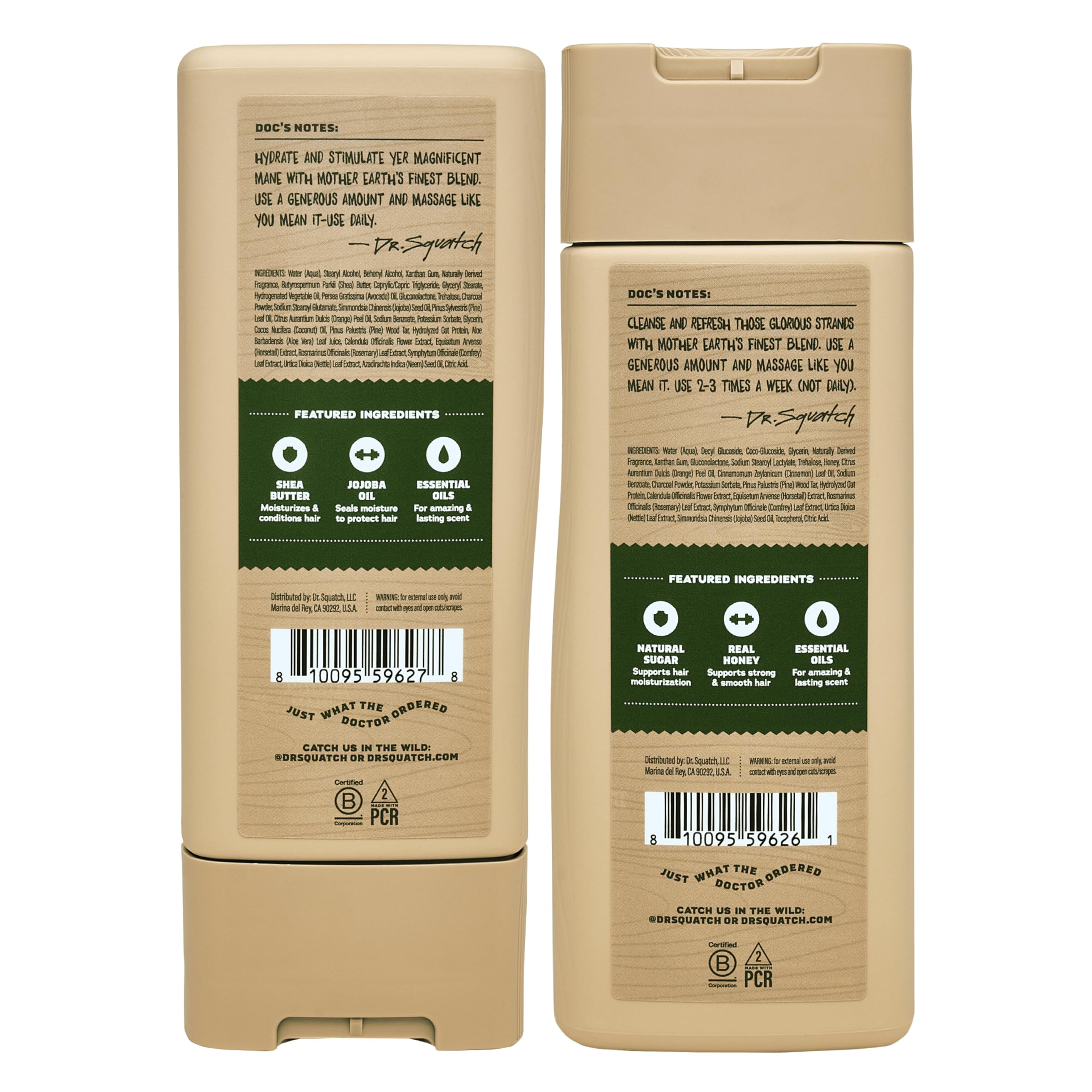 Dr. Squatch Natural Soft Hair Lather, rich foam for a refreshing wash.