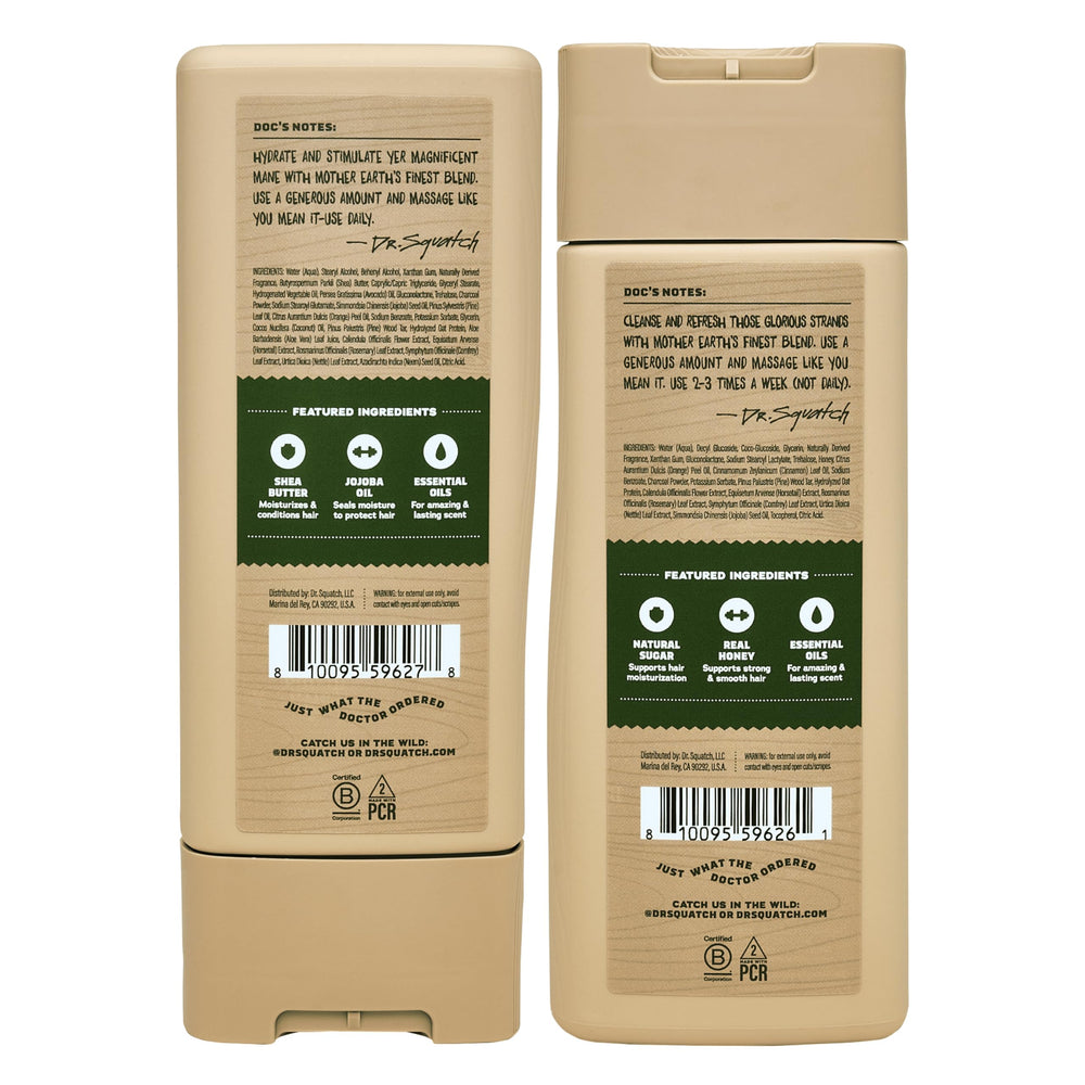 Dr. Squatch Natural Soft Hair Lather, rich foam for a refreshing wash.