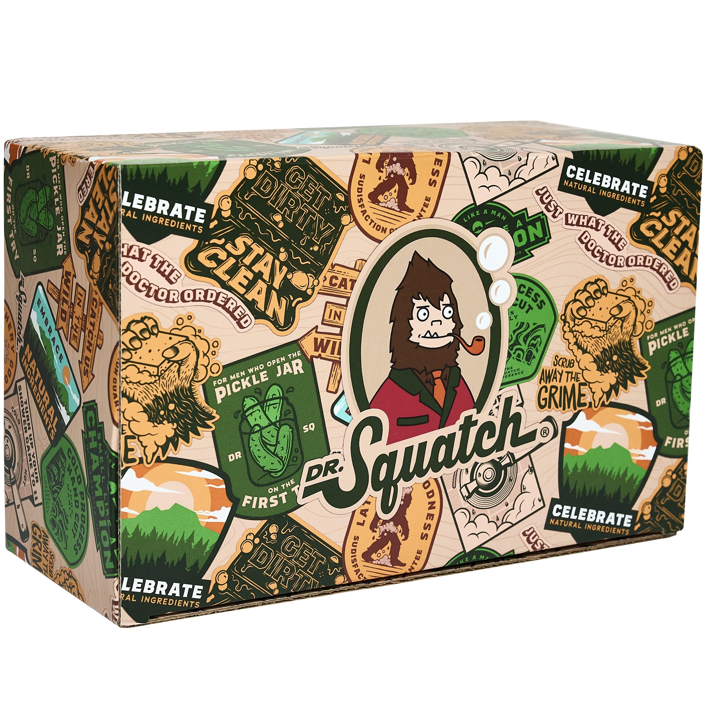 Dr. Squatch naturally-derived fragrances delivering fresh, masculine scents.