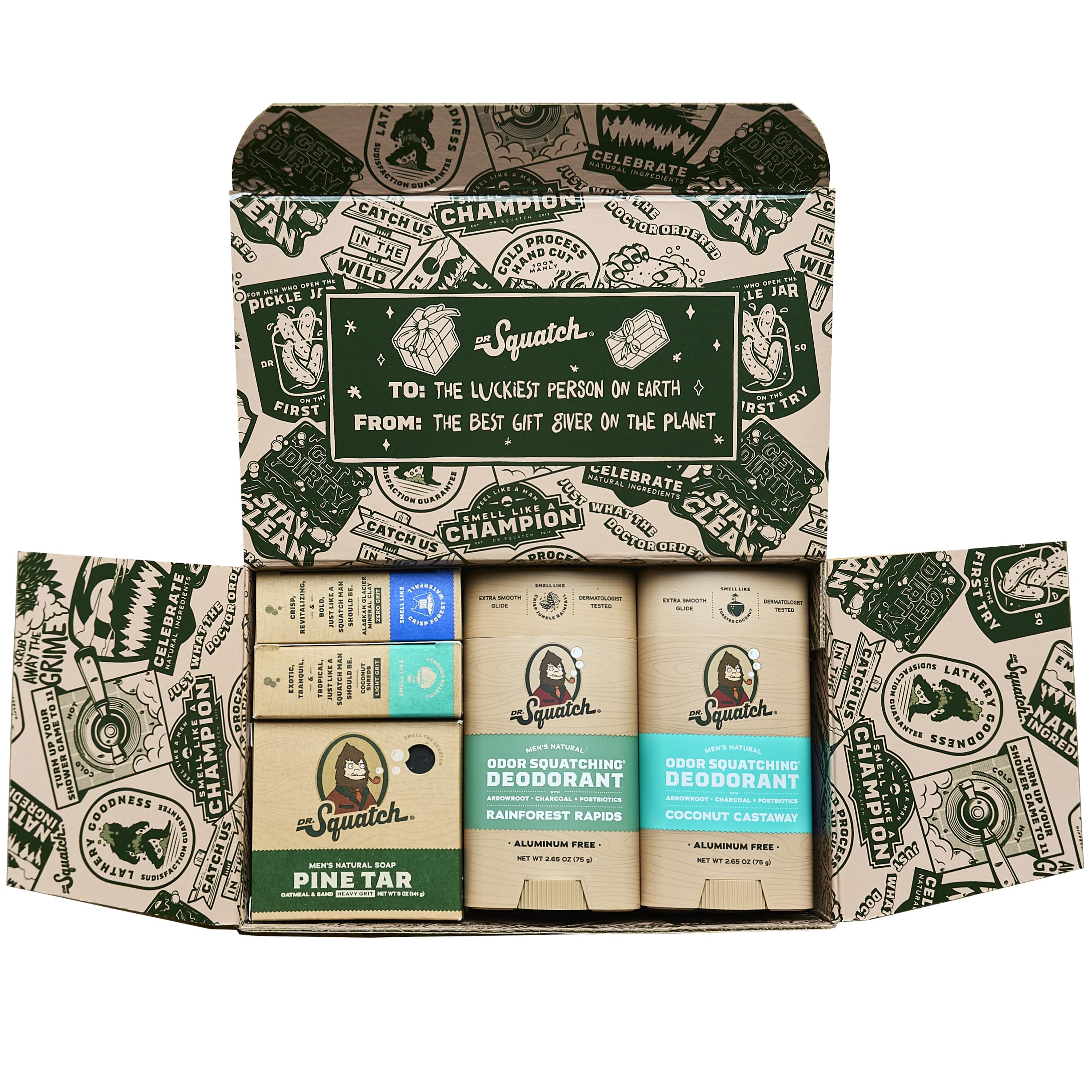Dr. Squatch Odor-Squatching deodorant in action for natural odor control.