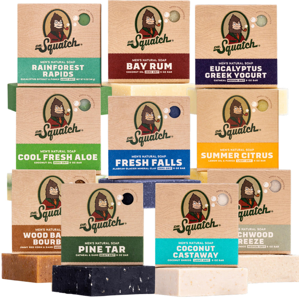 Dr. Squatch Rainforest Rapids bar for daily showers