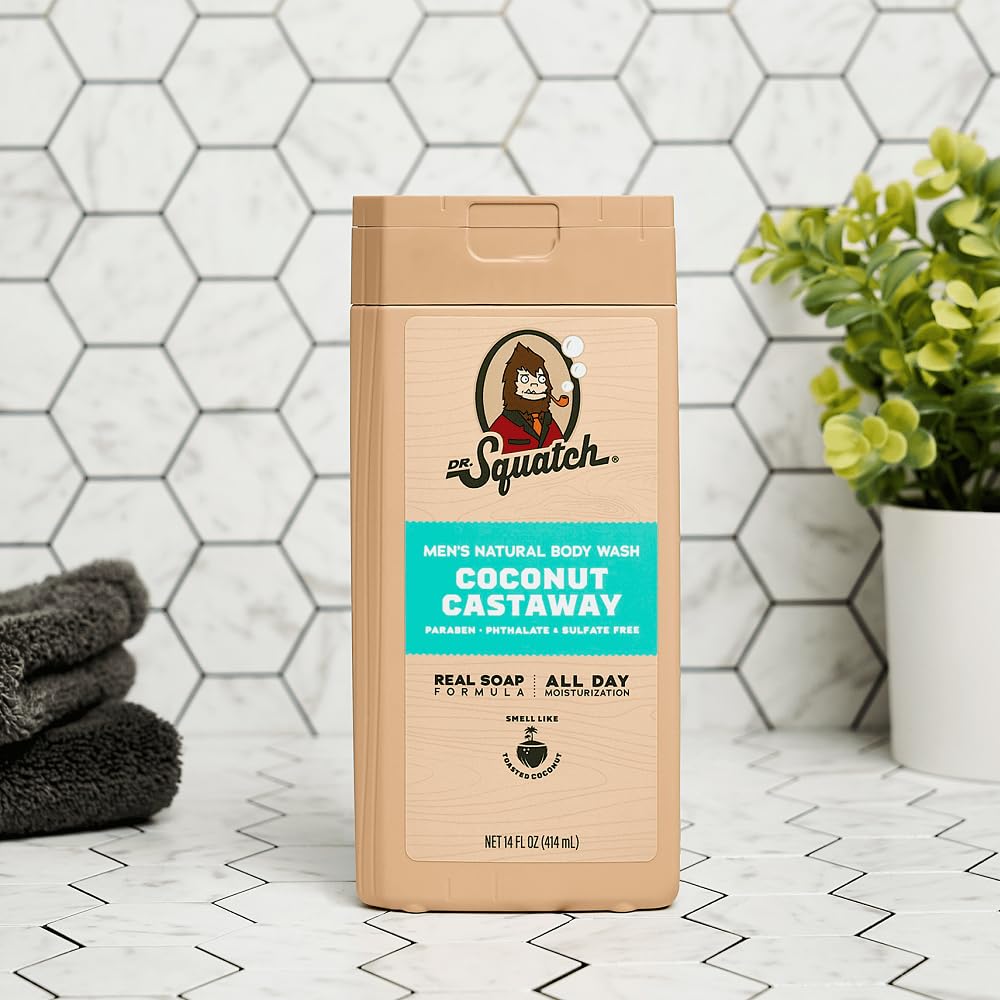 Dr. Squatch rich foam lather demonstrates soap-like cleansing
