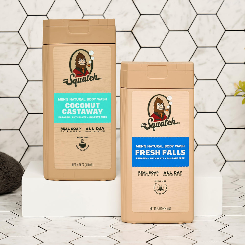 Dr. Squatch Scent-Lock technology pack suggests extended scent duration.