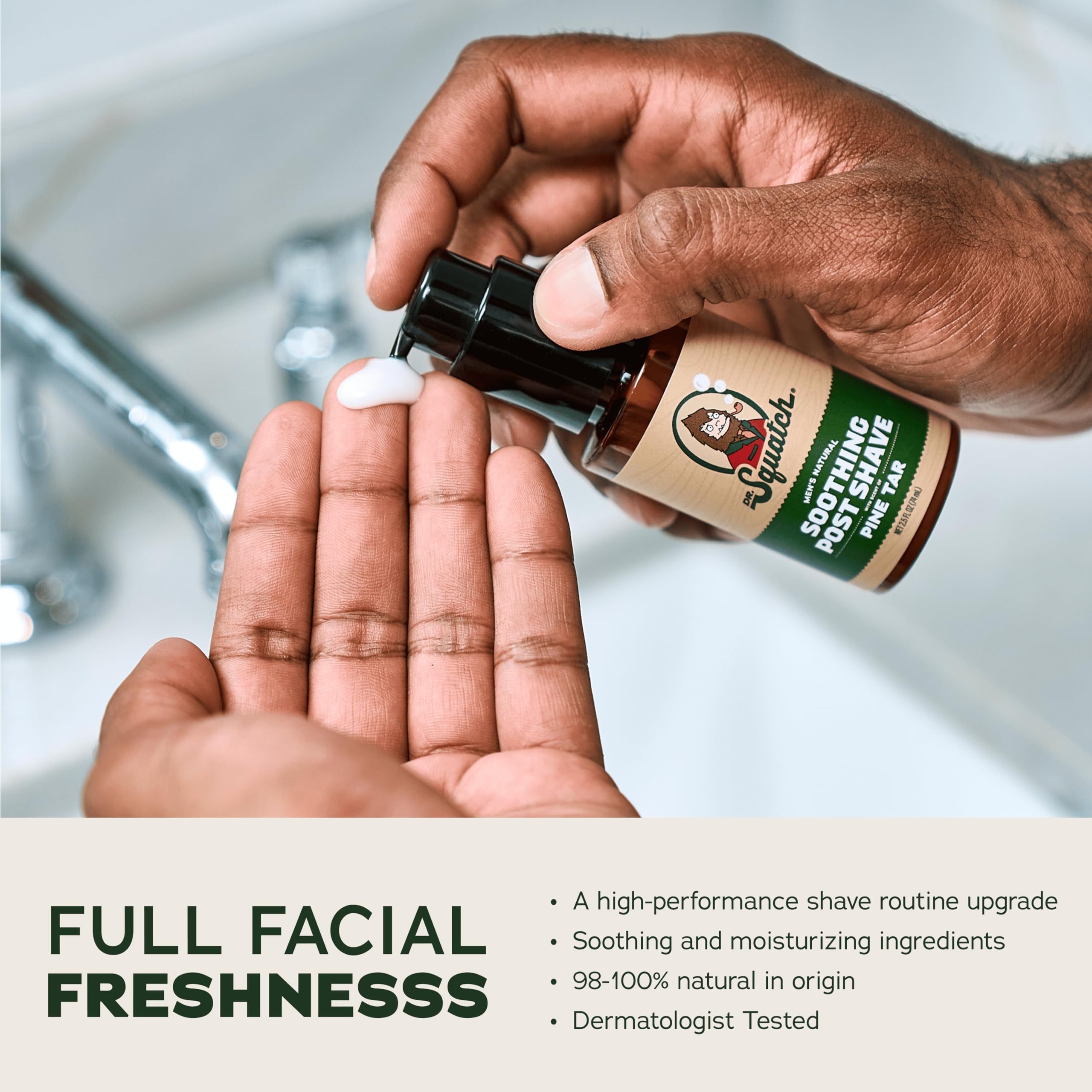 Dr. Squatch natural ingredients with shea and macadamia shine in formula