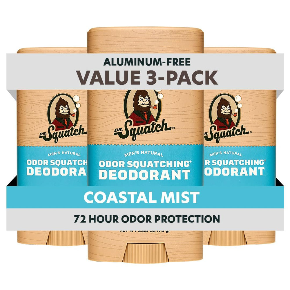 Dr. Squatch Sierra Storm deodorant stick for all-day odor protection.