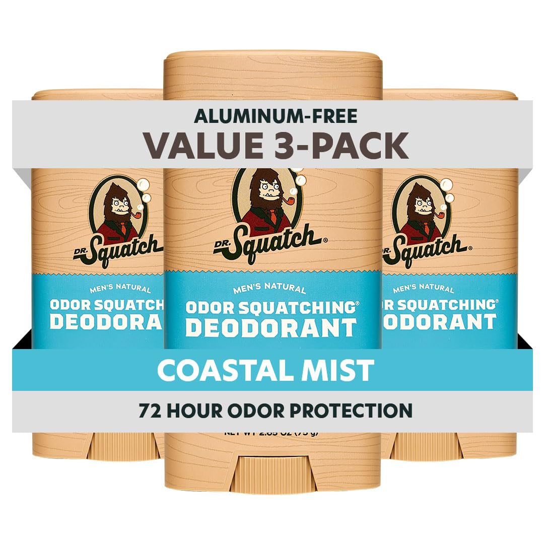 Dr. Squatch Sierra Storm deodorant stick for all-day odor protection.