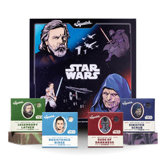 Dr. Squatch Star Wars Episode II collector box with four natural soaps for daily grooming.