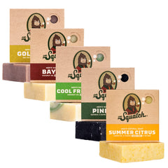 Dr. Squatch Summer Citrus bar soap, refreshing scent for an energized morning cleanse.