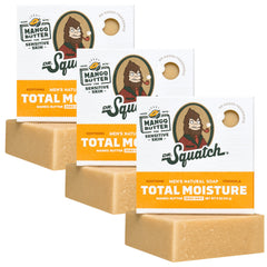Dr. Squatch Total Moisture Bar Soap Mango Butter pack enhances hydration