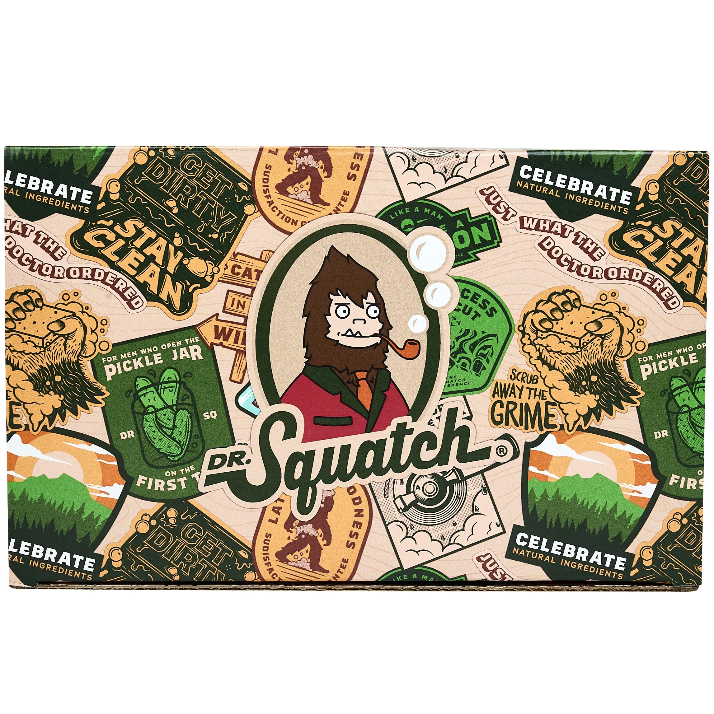 Dr. Squatch Valentines gift pack ready for gifting and sharing.