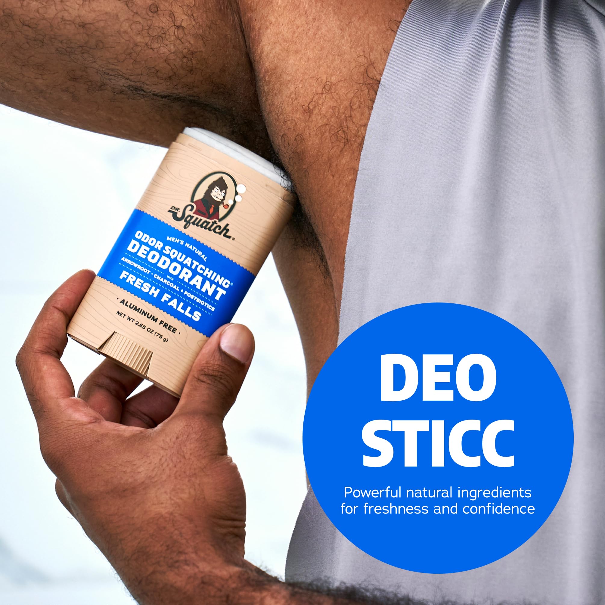 Dr. Squatch Vanilla on Vinyl deodorant delivering long-lasting freshness and skin-friendly formula