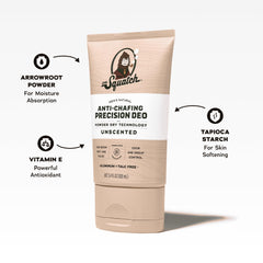 Dr. Squatch Whole Body Deodorant application foam close-up for smooth drying.