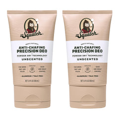 Dr. Squatch Whole Body Deodorant Unscented bottle close-up for odor control.