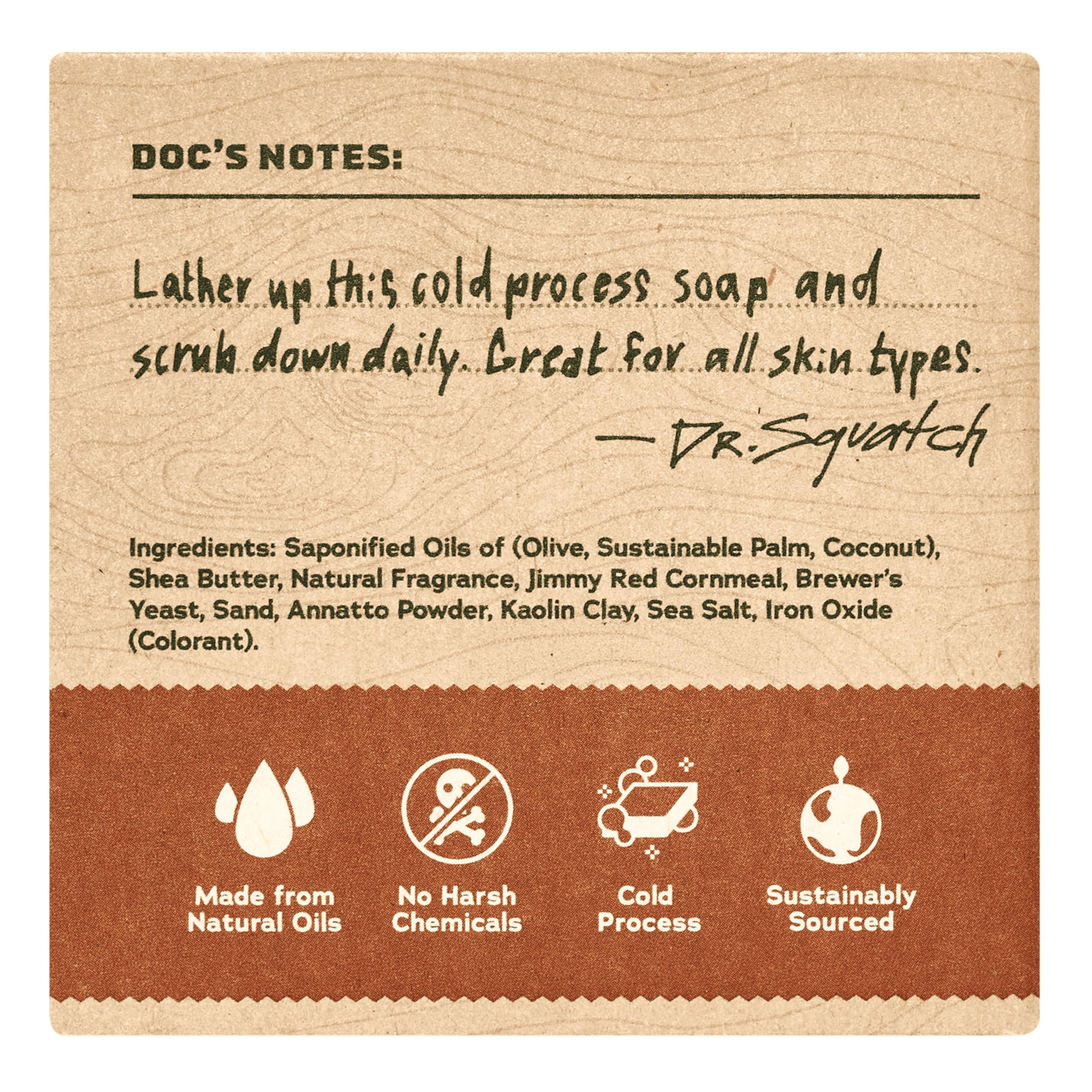 Dr. Squatch Wood Barrel Bourbon lather forming rich foam for deep cleansing