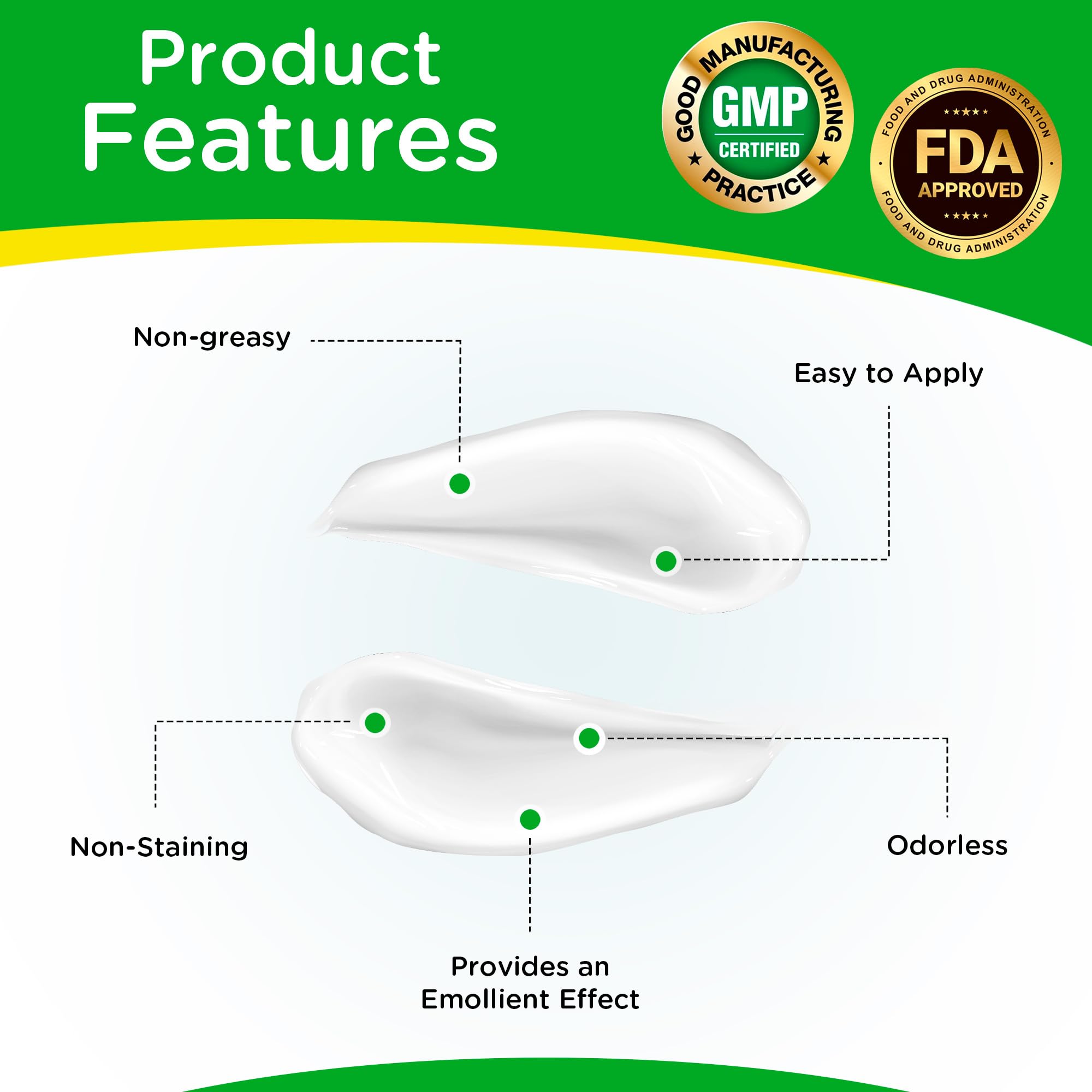 Dr. T HemoZel Cream application spot showing gentle glide on skin.