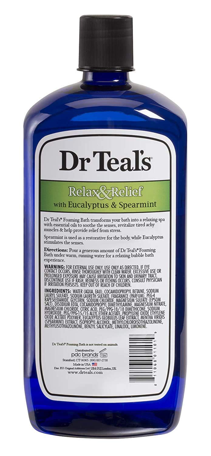 Gift set with two 34 oz bottles totaling 68 oz from Dr Teal's.