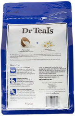 Soaking in a tub with Dr Teal's Comfort Calm for evening calm.