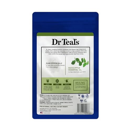 Dr Teal's eucalyptus-spearmint aroma wafting over a tranquil tub