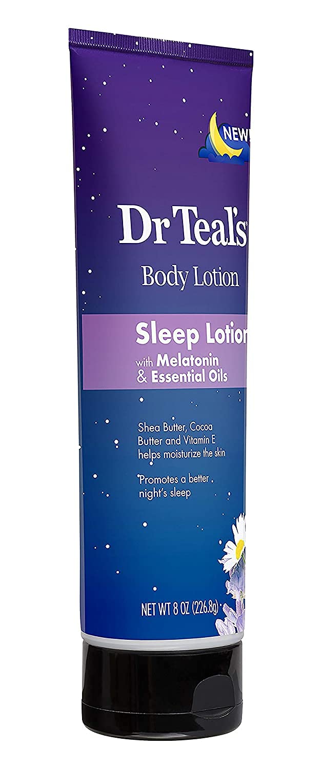 Dr Teal's foaming bath creates a rich lather and soothing scent during use.