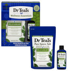 Dr Teal's Holiday Gift Set salt bag for soothing muscle soak