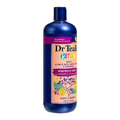 Dr Teal's Kids 3-in-1 Elderberry Bath soft lather for body wash and shampoo