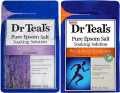 Dr Teal's Lavender Epsom Salt 3lb bag enhances soothing bath rituals.