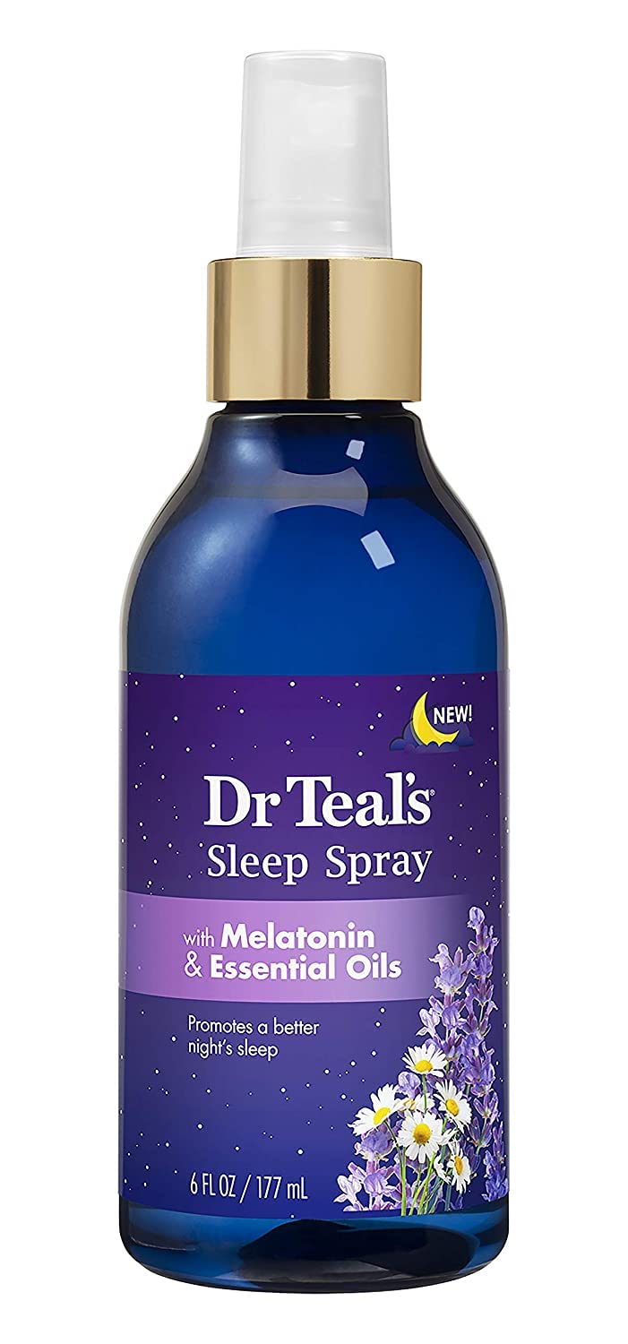 Dr Teal's Melatonin Gift Set packaging showing at-home spa kit for nightly routines.