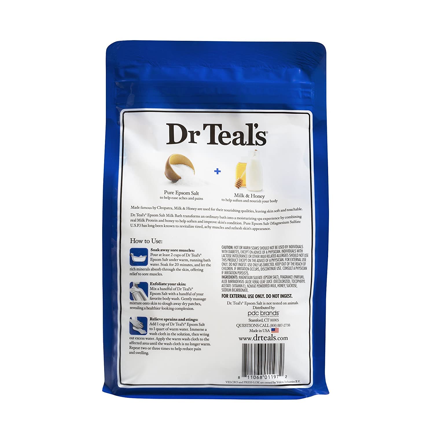 Two 3lb bags of Dr Teal's Epsom salt invite a relaxing at-home soak.