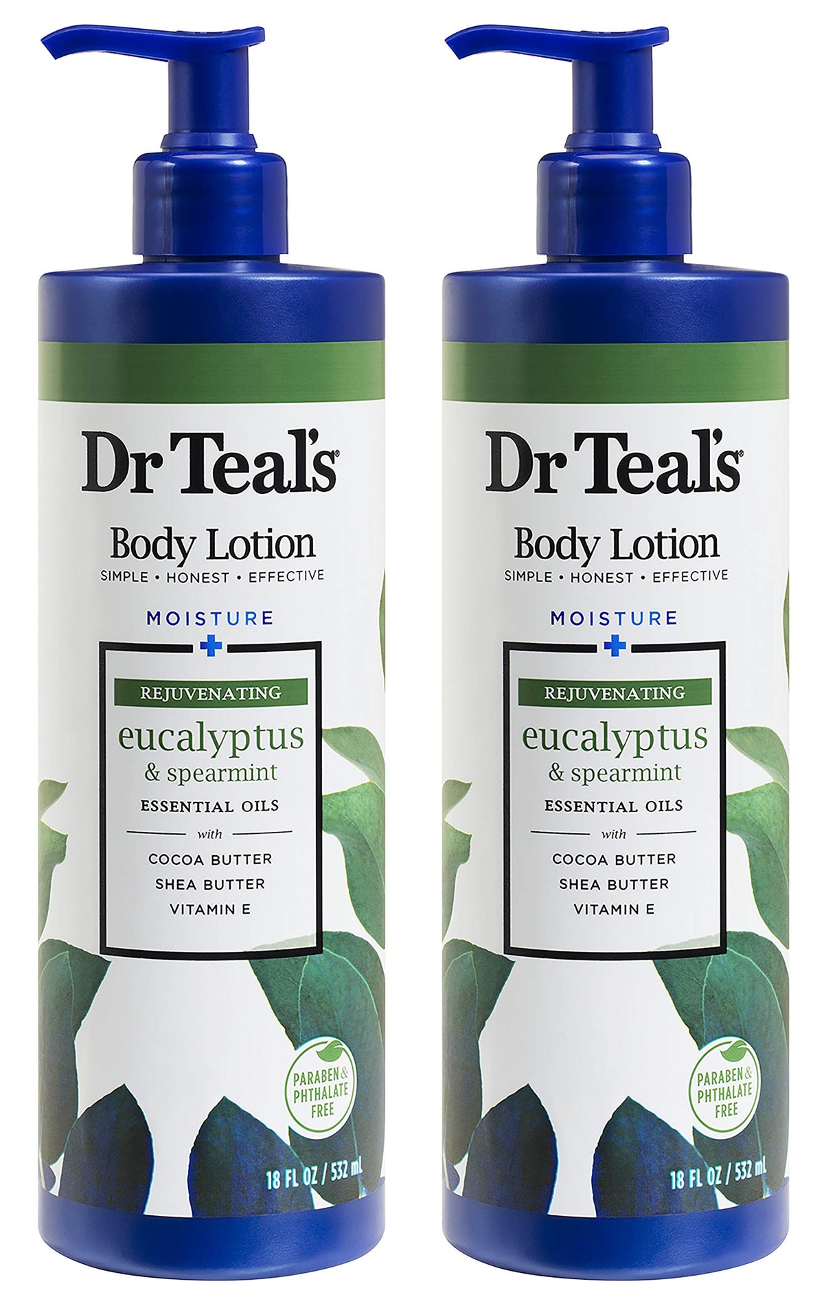 Dr Teal's Moisture Plus bottle front view for moisturized skin