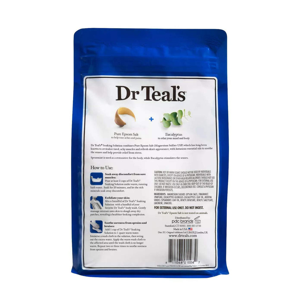 Dr Teal's pure Epsom salt blend for post-workout recovery at home
