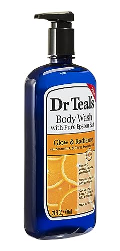 Dr Teal's Pure Epsom Salt formula bottle for gentle cleansing.