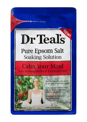 Dr Teal's Pure Epsom Salt Soak with Ashwagandha for a calming bath ritual