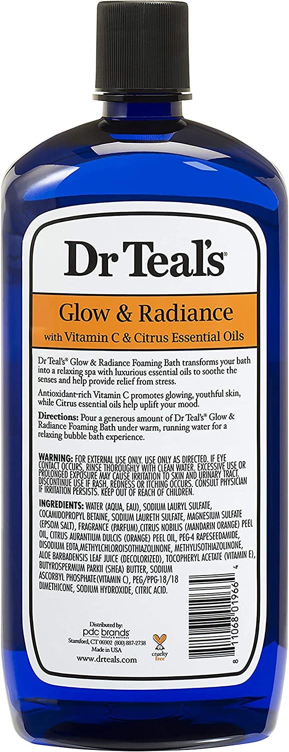 Dr Teal's relaxing bath scene evokes an at-home spa experience