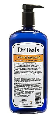 Dr Teal's Vitamin C boost for radiant skin after wash.