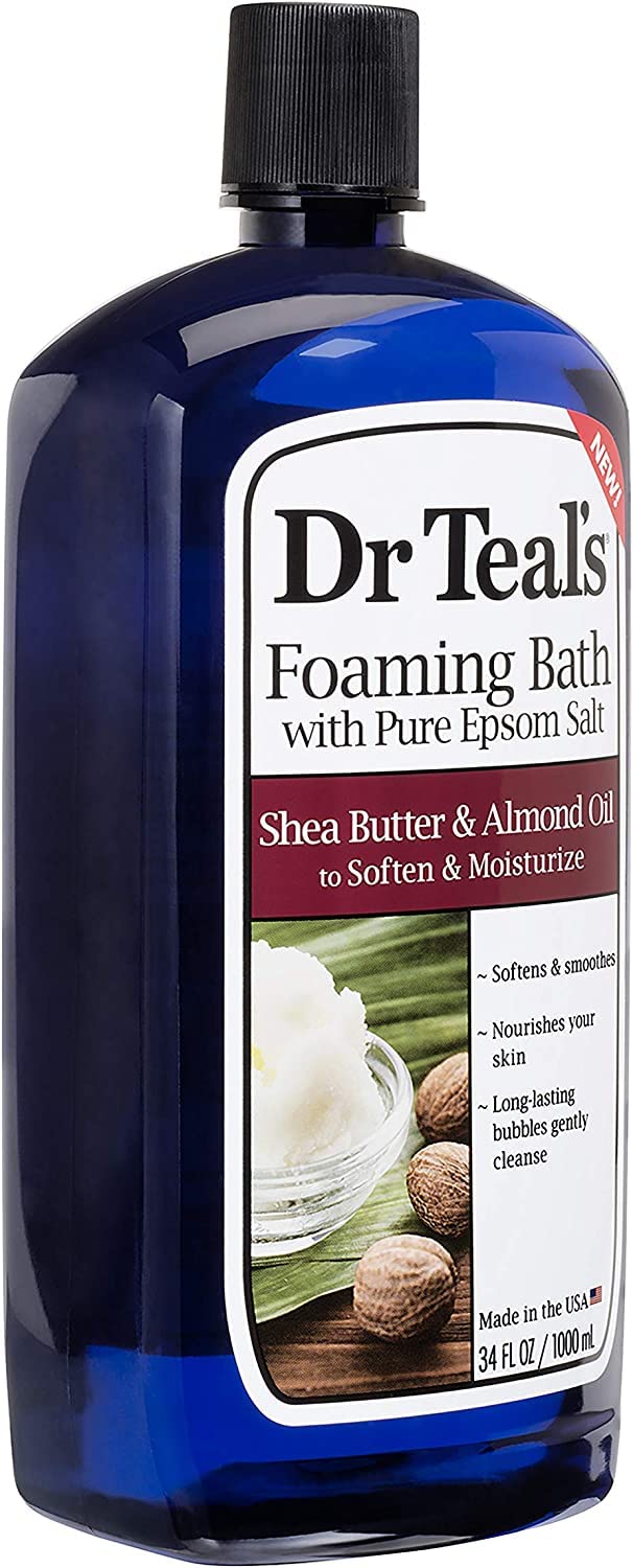 Dr Teal's Vitamin C & Citrus Oils foaming bath bottle delivers a bright, refreshing scent