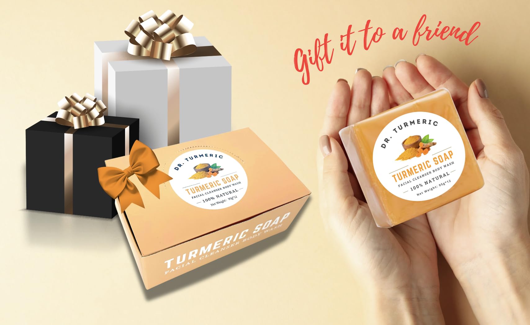 Dr. Turmeric bar glycerin moisture layer emphasizes longer-lasting hydration.